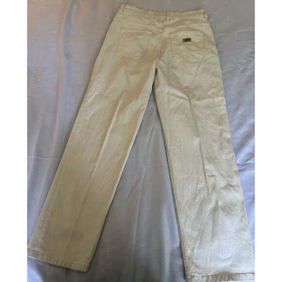 Dickies Button Fly Denim Work Pants Men's Size 32x32 Ivory DUR07NT - Picture 6 of 14